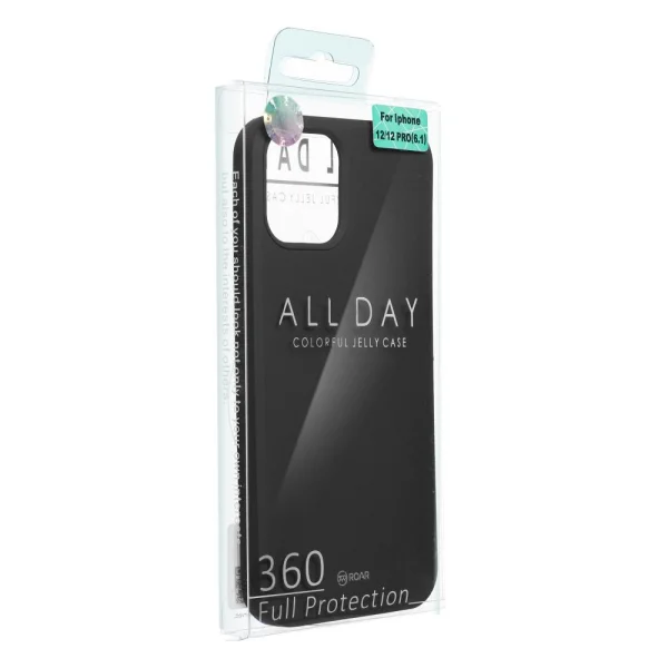 Silicone Case Roar Colorful for iPhone 15 Pro, Black 4