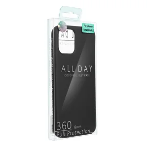 Silicone Case Roar Colorful for iPhone 15 Pro, Black 4