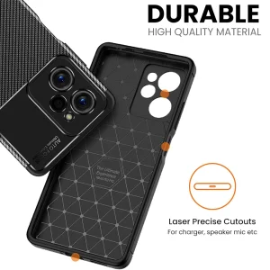 Силиконов Калъф Carbon Fibre Texture за Xiaomi Poco X5 Pro, Черен 3