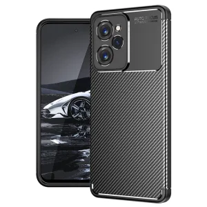 Силиконов Калъф Carbon Fibre Texture за Xiaomi Poco X5 Pro, Черен