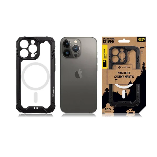 Удароустойчив калъф Tactical за iPhone 13 Pro, MagForce Chunky Mantis, Черен 3