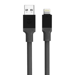Кабел Tactical Fat Man от USB-A към Lightning, 1m, Сив