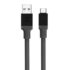 Кабел Tactical Fat Man от USB-A към USB-C, 1m, Сив