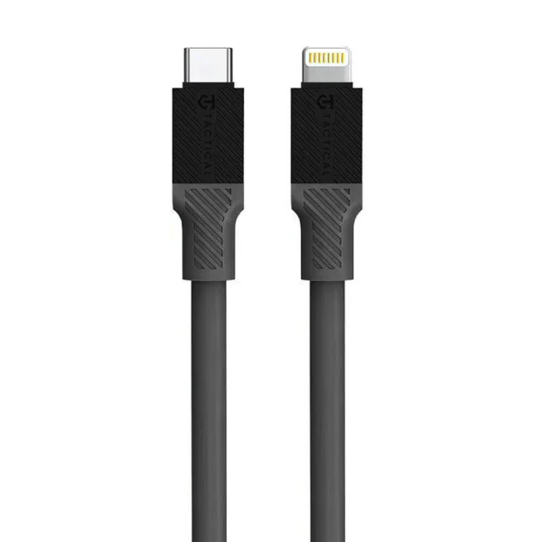 Кабел Tactical Fat Man от USB-C към Lightning, 1m, Сив 1