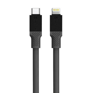 Кабел Tactical Fat Man от USB-C към Lightning, 1m, Сив