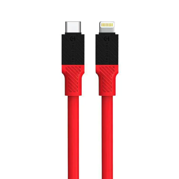 Cable Tactical Fat Man USB-C to Lightning, 1m, Red 1
