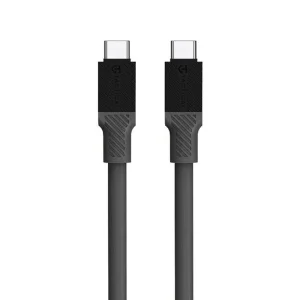 Кабел Tactical Fat Man от USB-C към USB-C, 1m, Сив