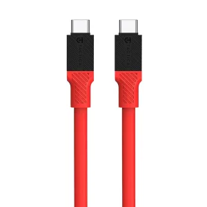 Кабел Tactical Fat Man от USB-C към USB-C, 1m, Червен