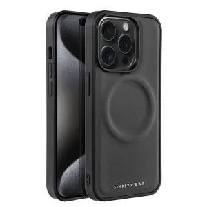 Удароустойчив калъф Roar Morning за iPhone 15 Pro, Черен