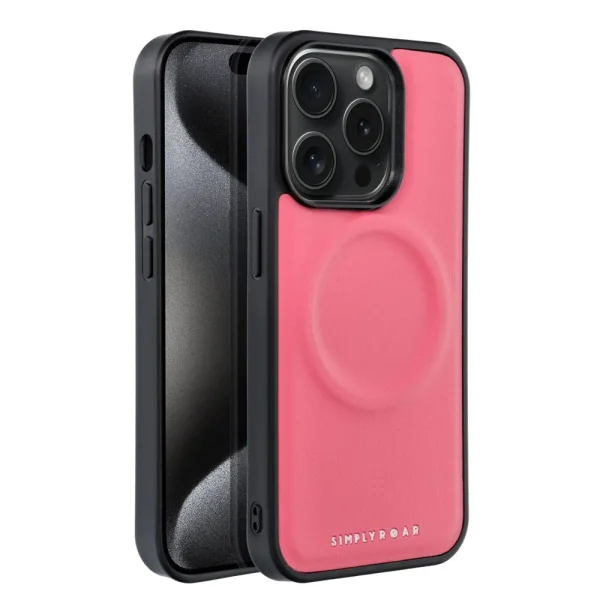 Shockproof case Roar Morning for iPhone 15 Pro, Pink 1