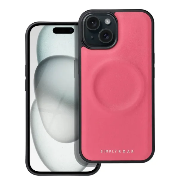 Shockproof Roar Morning Case for iPhone 15, Pink 2