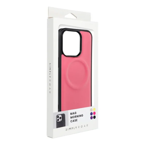 Shockproof Roar Morning Case for iPhone 15, Pink 4