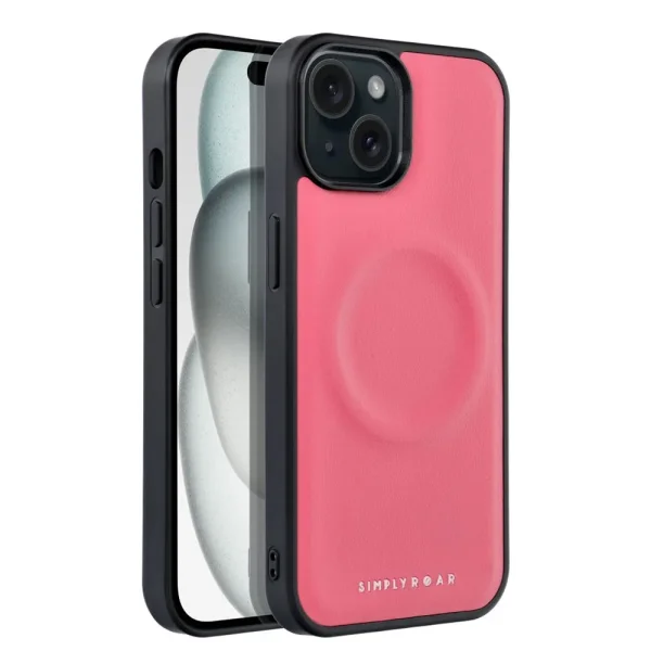 Shockproof Roar Morning Case for iPhone 15, Pink 1