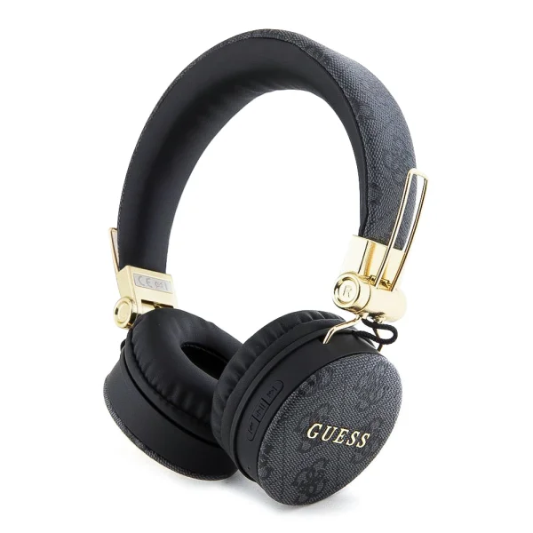 Wireless Headphones GUESS, PU 4G Metal Logo, Bluetooth, Stereo, GUBH704GEMK, Black 1