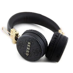 Wireless Headphones GUESS, PU 4G Metal Logo, Bluetooth, Stereo, GUBH704GEMK, Black 3