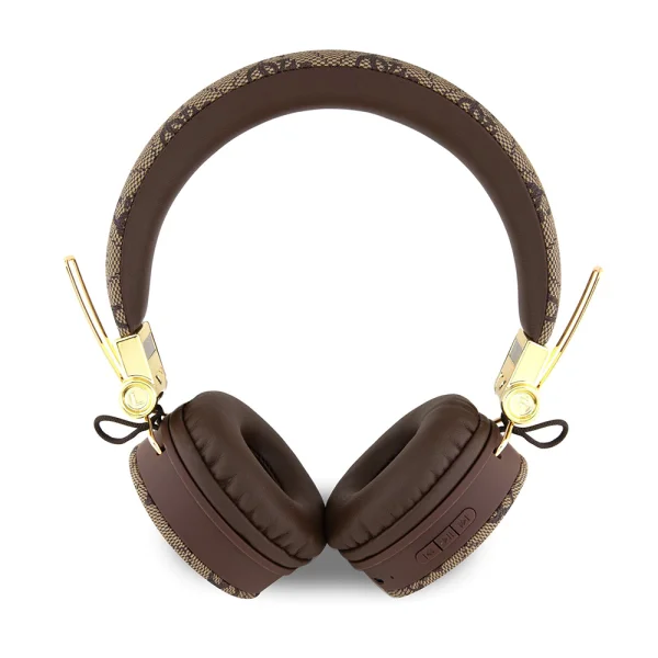 Безжични слушалки GUESS, PU 4G Metal Logo, Bluetooth, Stereo, GUBH704GEMW, Кафяв 2