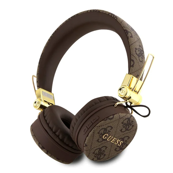 Безжични слушалки GUESS, PU 4G Metal Logo, Bluetooth, Stereo, GUBH704GEMW, Кафяв 1