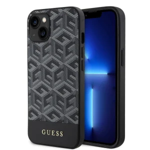 Калъф GUESS, PU G Cube MagSafe за iPhone 14, GUHMP14SHGCFSEK, Черен
