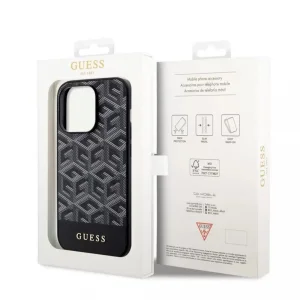 GUESS Case, PU G Cube MagSafe for iPhone 14, GUHMP14SHGCFSEK, Black 5