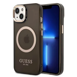 Калъф GUESS, Translucent MagSafe Compatible за iPhone 14, GUHMP14SHTCMK, Черен