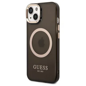 Калъф GUESS, Translucent MagSafe Compatible за iPhone 14, GUHMP14SHTCMK, Черен 3
