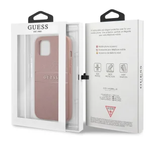 GUESS case, PU Leather Saffiano for iPhone 14, GUHCP14SPSASBPI, Pink 4