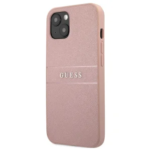 Калъф GUESS, PU Leather Saffiano за iPhone 14, GUHCP14SPSASBPI, Розов