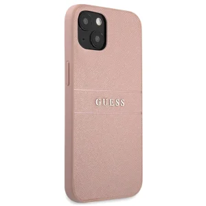GUESS case, PU Leather Saffiano for iPhone 14, GUHCP14SPSASBPI, Pink 3
