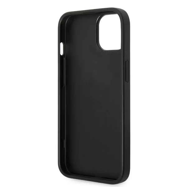 Калъф GUESS, Glitter Flakes Metal Logo за iPhone 14 Plus, GUHCP14MHGGSHK, Черен 6