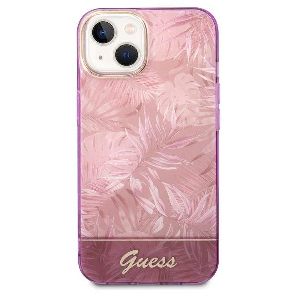 Калъф GUESS, Jungle Case за iPhone 14 Plus, GUHCP14MHGJGHP, Розов 2