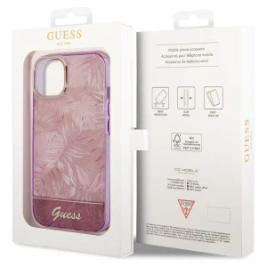 Калъф GUESS, Jungle Case за iPhone 14 Plus, GUHCP14MHGJGHP, Розов 5