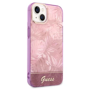 Калъф GUESS, Jungle Case за iPhone 14 Plus, GUHCP14MHGJGHP, Розов 3