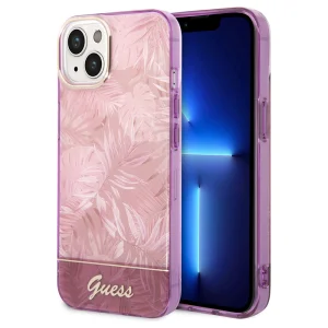 Калъф GUESS, Jungle Case за iPhone 14 Plus, GUHCP14MHGJGHP, Розов