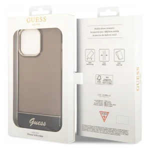 Калъф GUESS Camera Outline Translucent за iPhone 14 Pro Max, GUHCP14XHGCOK, Черен 5