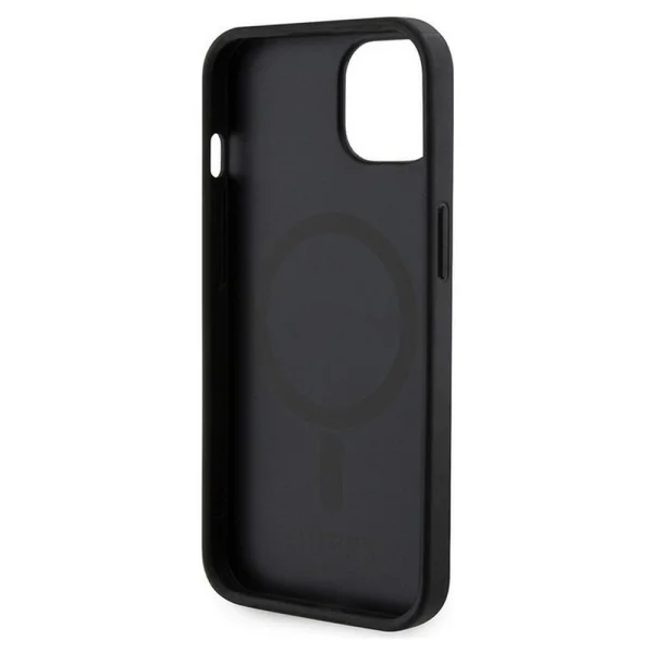 GUESS Case, PU G Cube MagSafe for iPhone 15, GUHMP15SHGCFSEK, Black 3