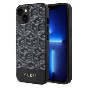 Калъф GUESS, PU G Cube MagSafe за iPhone 15, GUHMP15SHGCFSEK, Черен