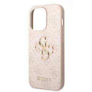 Калъф GUESS, PU 4G Metal Logo за iPhone 15 Pro, GUHCP15L4GMGPI, Розов 4