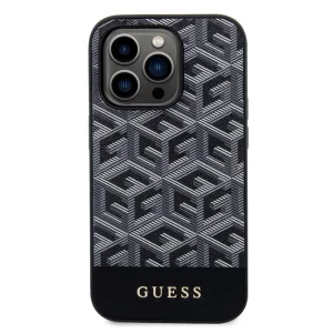 GUESS Case, PU G Cube MagSafe for iPhone 15 Pro, GUHMP15LHGCFSEK, Black 4