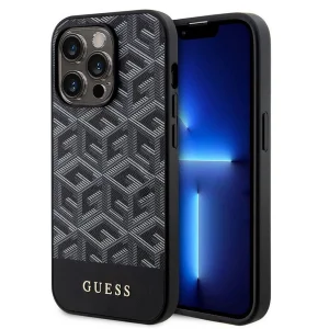 Калъф GUESS, PU G Cube MagSafe за iPhone 15 Pro, GUHMP15LHGCFSEK, Черен