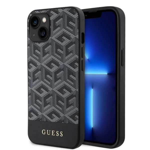 GUESS Case, PU G Cube MagSafe for iPhone 13, GUHMP13MHGCFSEK, Black 1