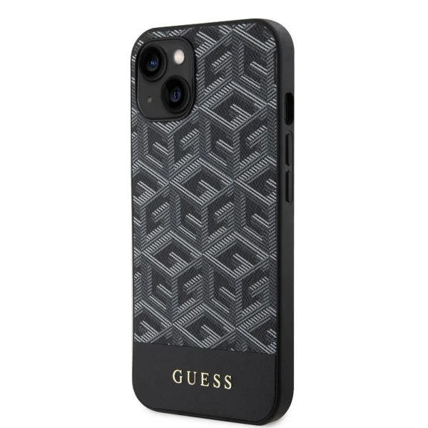 GUESS Case, PU G Cube MagSafe for iPhone 13, GUHMP13MHGCFSEK, Black 4