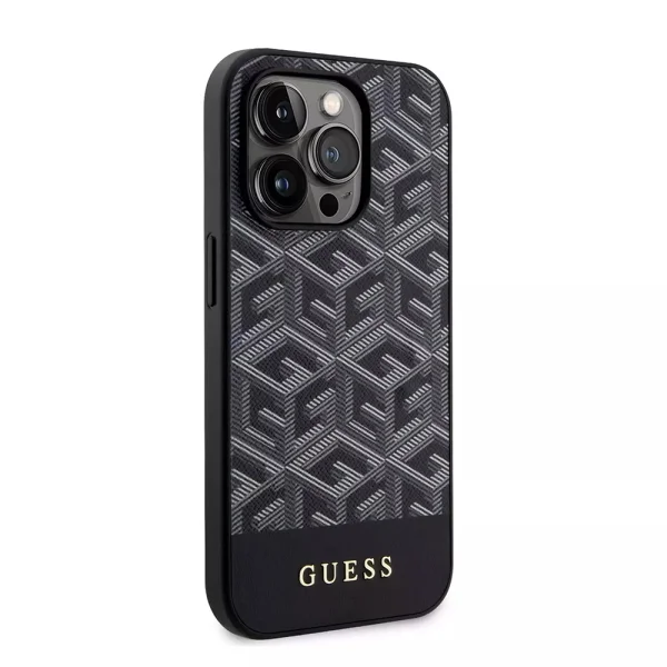 GUESS Case, PU G Cube MagSafe for iPhone 13 Pro, GUHMP13LHGCFSEK, Black 4