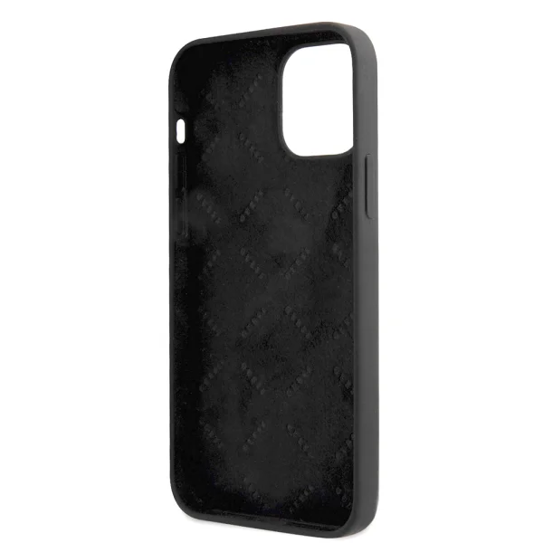 GUESS Case, Silicone Line Triangle for iPhone 13 Pro, GUHCP13LSLTGK, Black 5