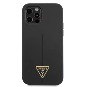 Калъф GUESS, Silicone Line Triangle за iPhone 13 Pro, GUHCP13LSLTGK, Черен