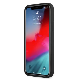 GUESS Case, Silicone Line Triangle for iPhone 13 Pro, GUHCP13LSLTGK, Black 4