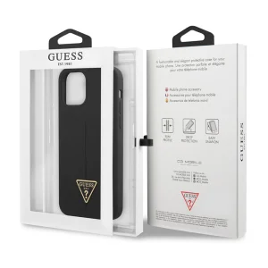 GUESS Case, Silicone Line Triangle for iPhone 13 Pro, GUHCP13LSLTGK, Black 6
