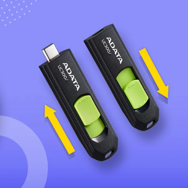 Флаш памет ADATA, 64GB, UC300,Type-C, Зелен 4