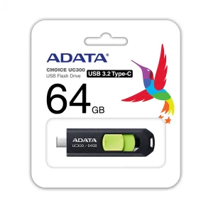 Флаш памет ADATA, 64GB, UC300,Type-C, Зелен 3
