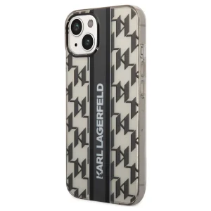 Калъф Karl Lagerfeld, Monogram Vertical Stripe за iPhone 14 Plus, KLHCP14MHKLSPCK, Черен 3
