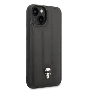 Калъф Karl Lagerfeld, Quilted Puffy Ikonik Logo за iPhone 14 Plus, KLHCP14MPSQPK, Черен 3